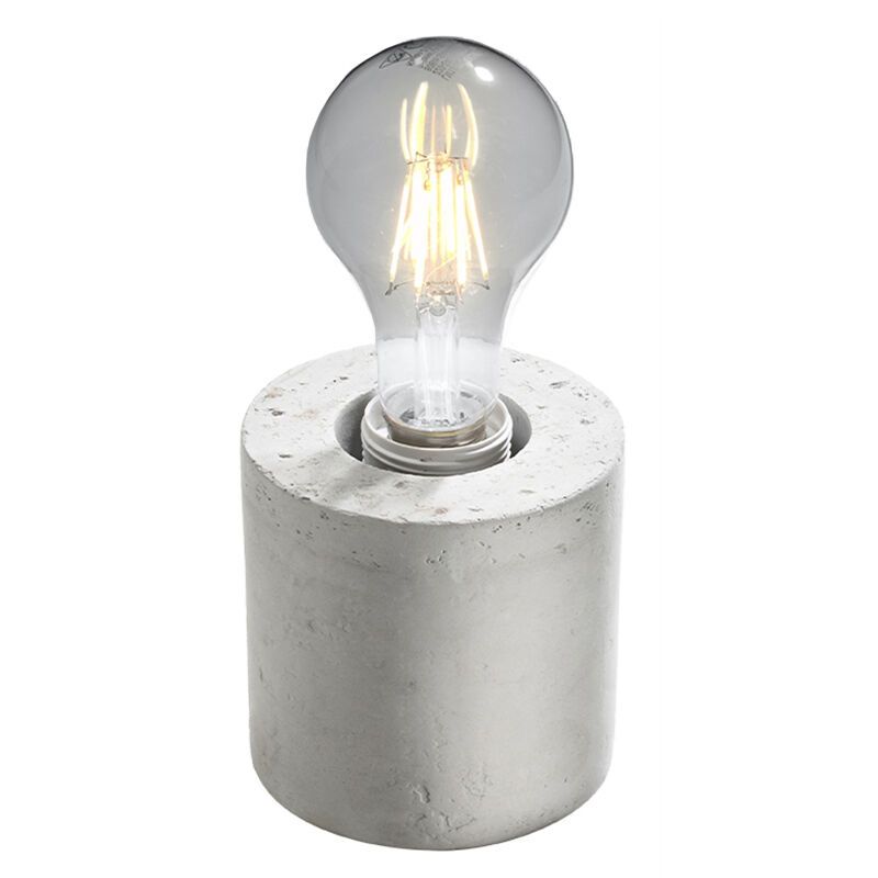 Lampă de masă fără abajur din beton gri, Anela