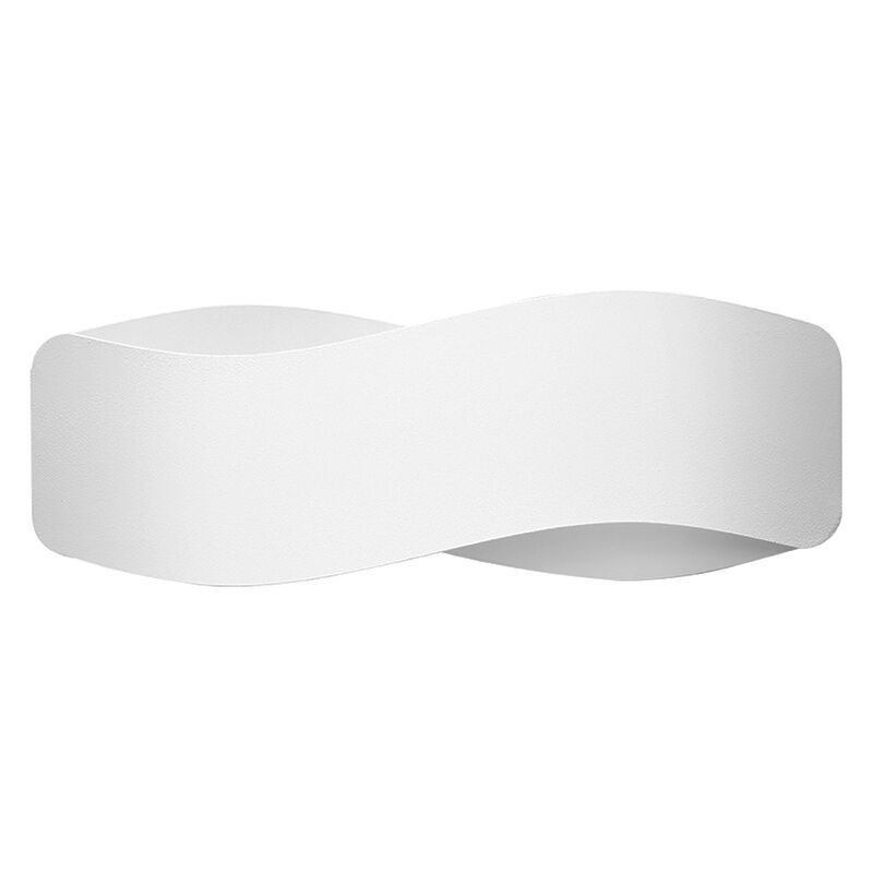 Aplică de perete up down din aluminiu albă, Keely