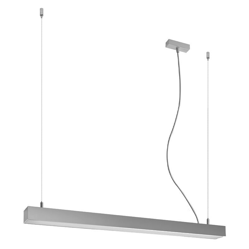 Lustră din aluminiu gri, Mascha, 31W, LED 3000K