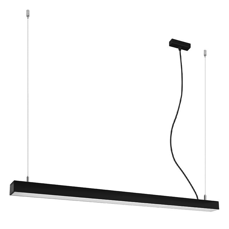 Lustră din aluminiu neagră, Mascha, 38W, LED 3000K