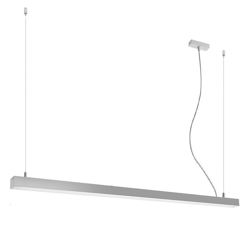 Lustră din aluminiu gri, Mascha, 48W, LED 3000K