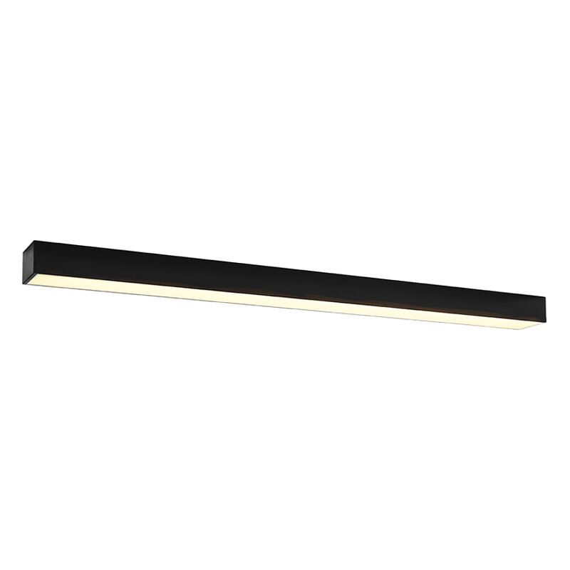 Aplică de perete din aluminiu neagră, Mascha, 48W, LED 3000K