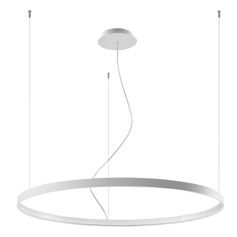 Lustră din aluminiu albă, Ringo, 70W, LED 3000K