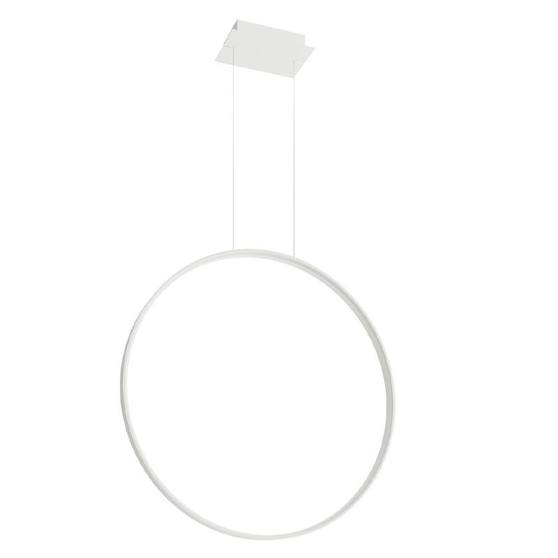 Lustră din aluminiu albă, Ringo, 50W, LED 3000K