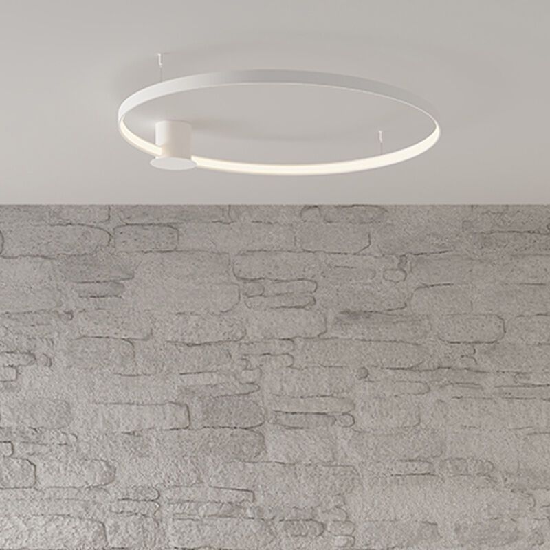 Lampă de tavan din aluminiu albă, Ringo, 30W, LED 3000K