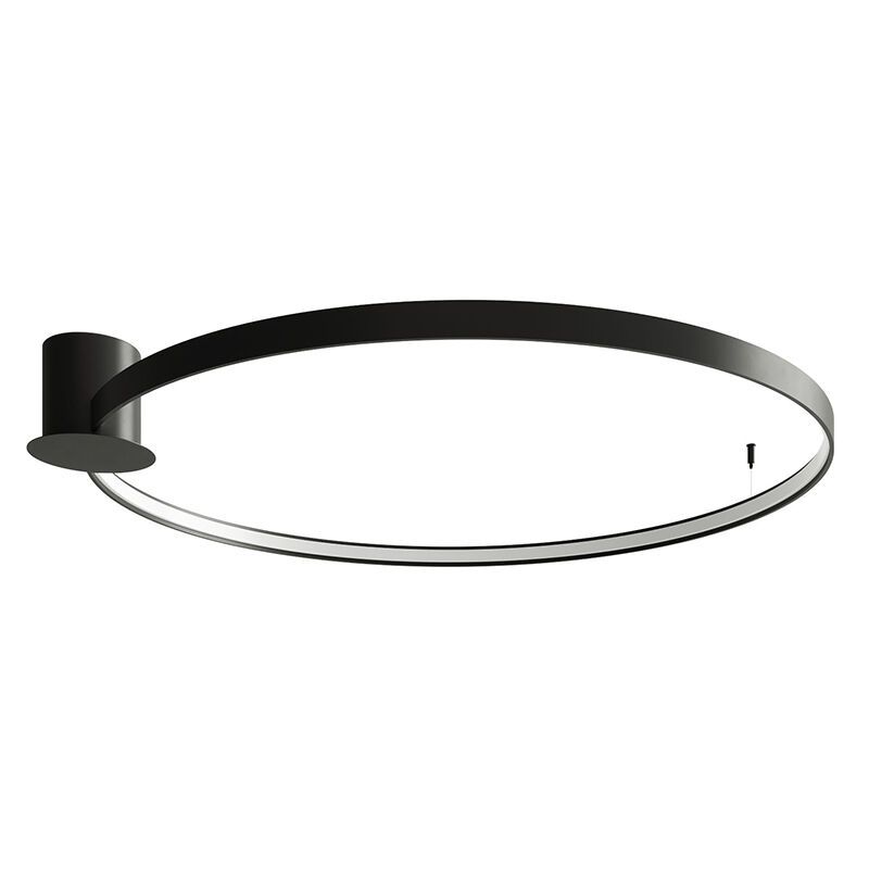 Lampă de tavan din aluminiu neagră, Ringo, 70W, LED 3000K