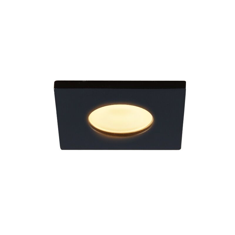 Spot încastrat pentru foișor din aluminiu negru, Dico, 3W, LED 2700K, IP65