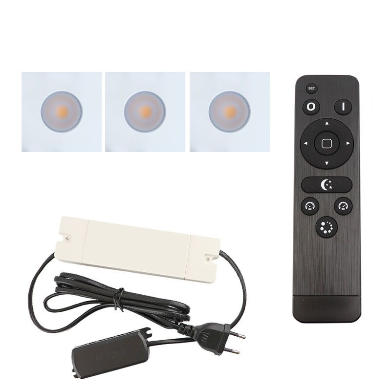 Spot încastrat pentru foișor din aluminiu alb, Dico, 9W, LED 2700K, IP65, con telecomando