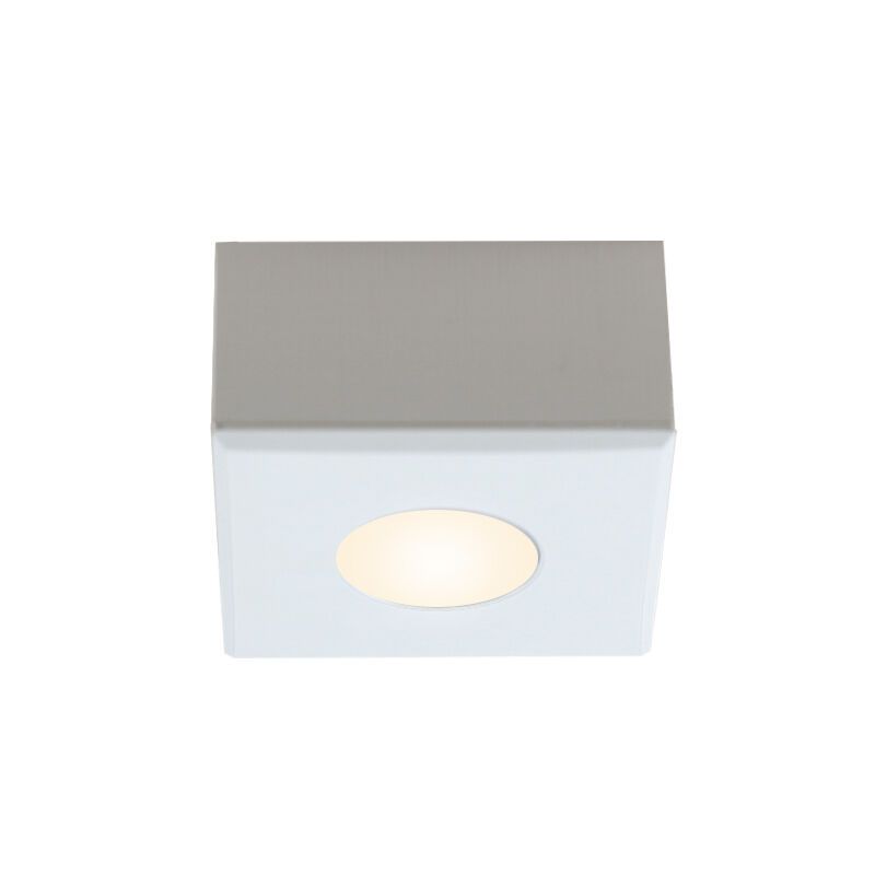 Aplică tavan pentru foișor din aluminiu albă, Fredo, 3W, LED 2700K, IP44