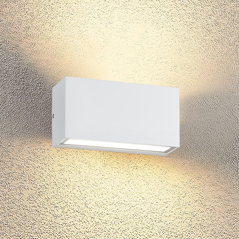 Lampă exterior modernă albă, Seby, 10W, LED 3000K, IP65