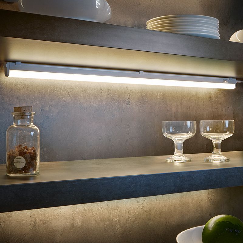 Plafonieră albă din plastic, Irmak, 13W, LED 3000K, con întrerupător