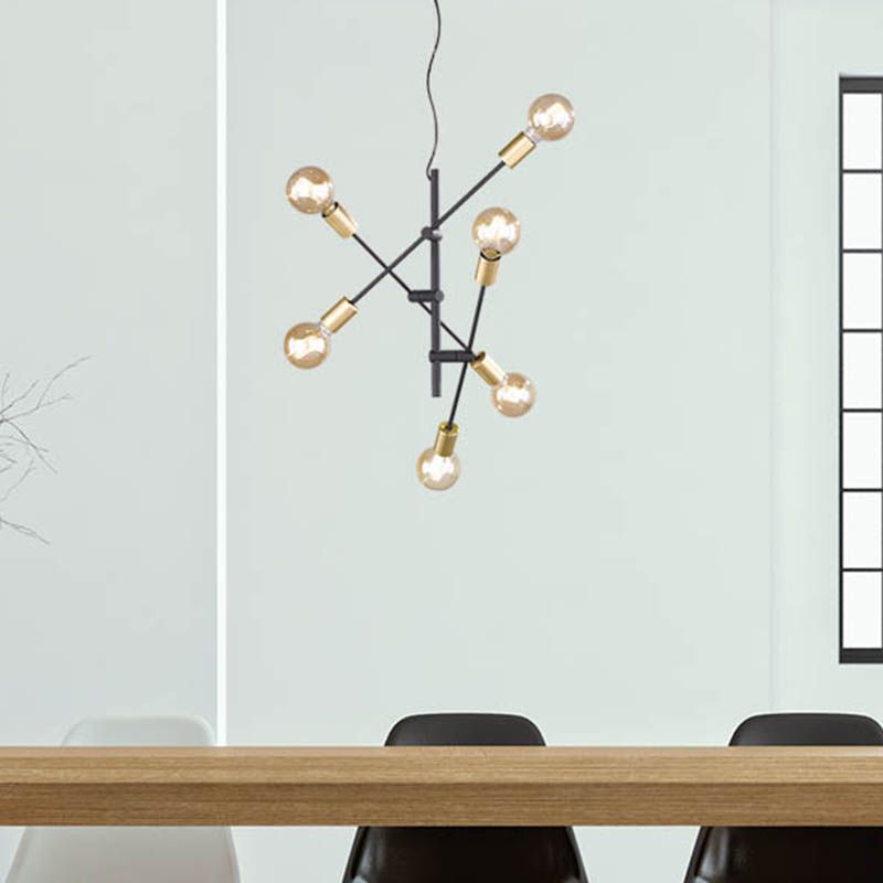 Lustră modernă neagră, Kyan