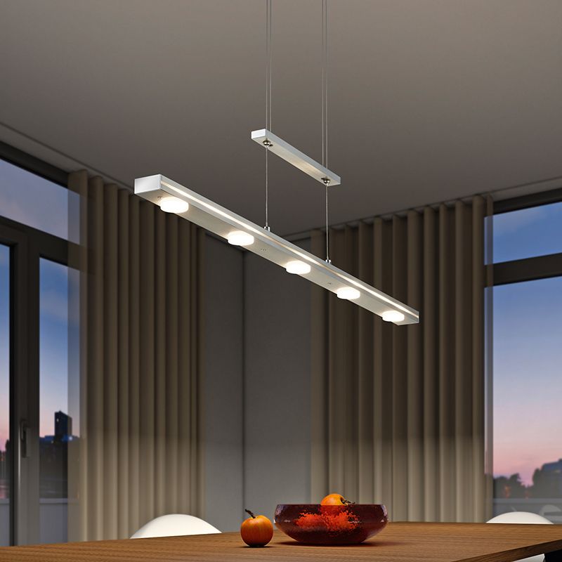 Lustră modernă nichel, Awa, 3,5W, LED reglabil de la alb cald la alb rece Lustră modernă nichel, Awa, 3,5W, LED reglabil de la alb cald la alb rece