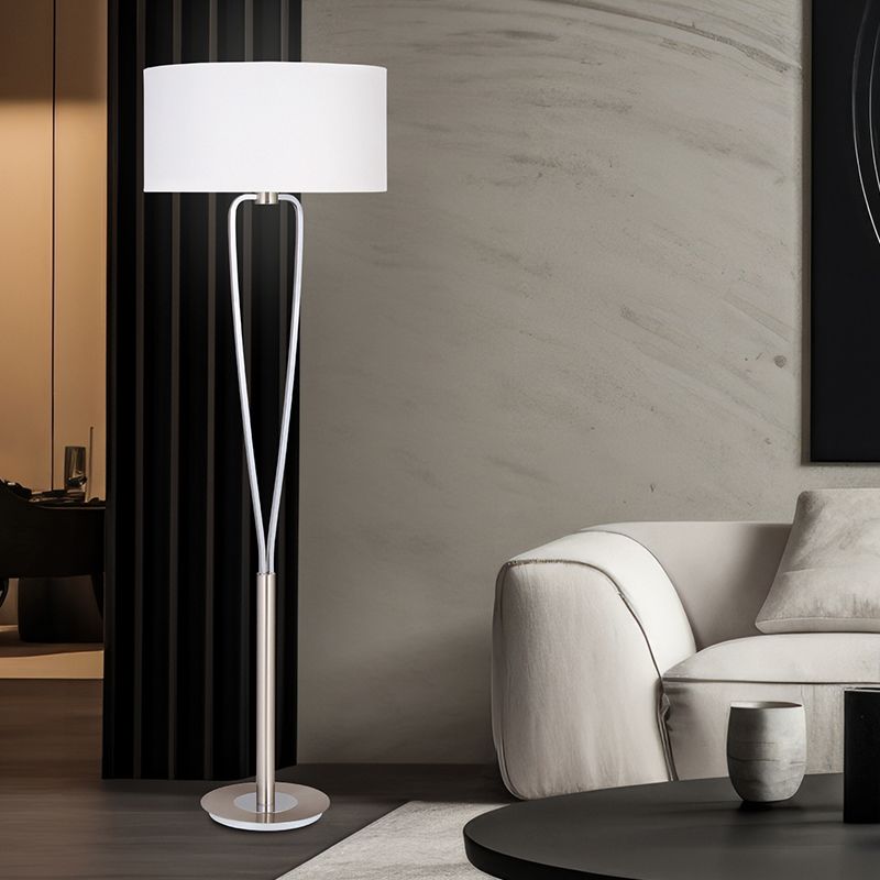 Lampadar modern nichel, Lola, con întrerupător