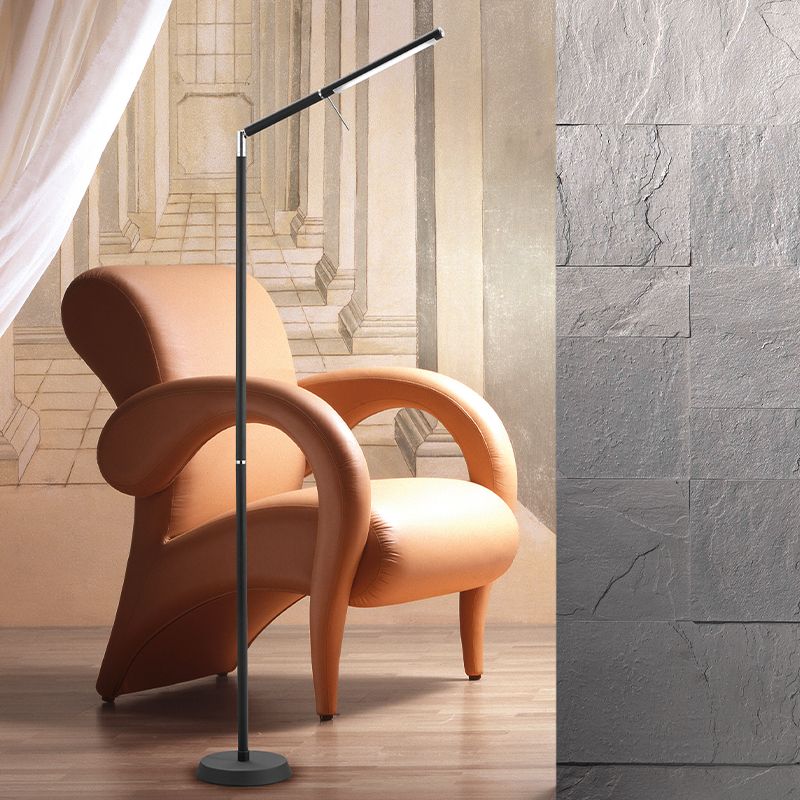Lampadar modern crom, Rebel, 6W, LED 3000K, cu întrerupător tactil