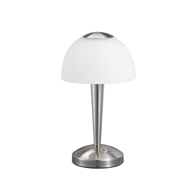 Lampă de masă clasică nichel, Daphne, 4W, LED 3000K, con întrerupător
