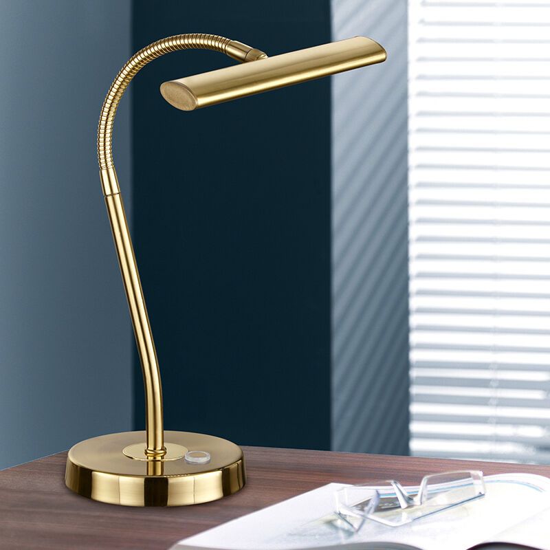 Lampă de masă modernă alamă, Eliza, 4W, LED 3000K, con întrerupător