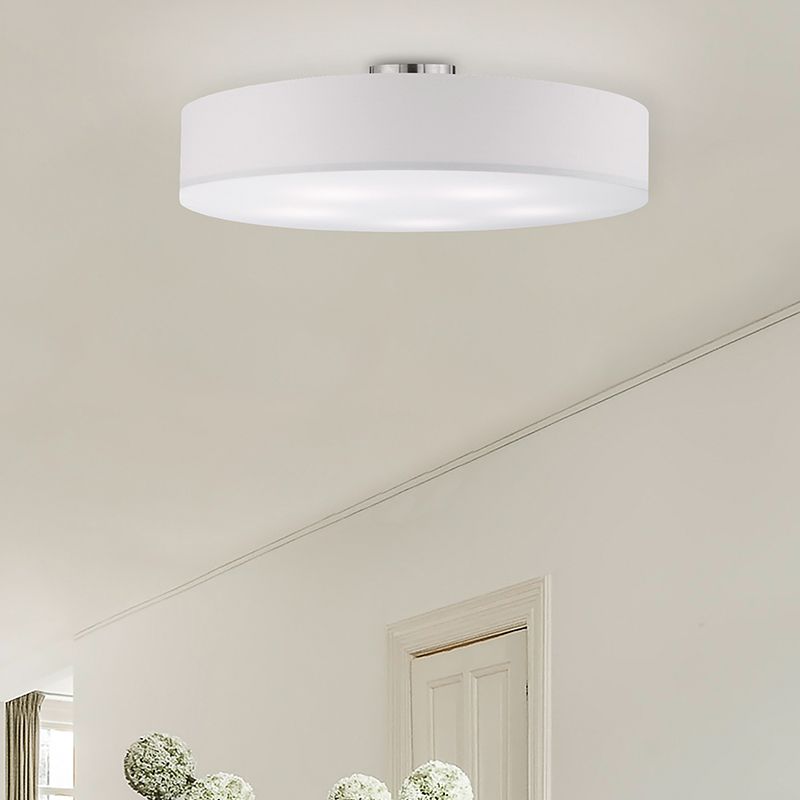 Lampă de tavan nichel din metal, Ledbury