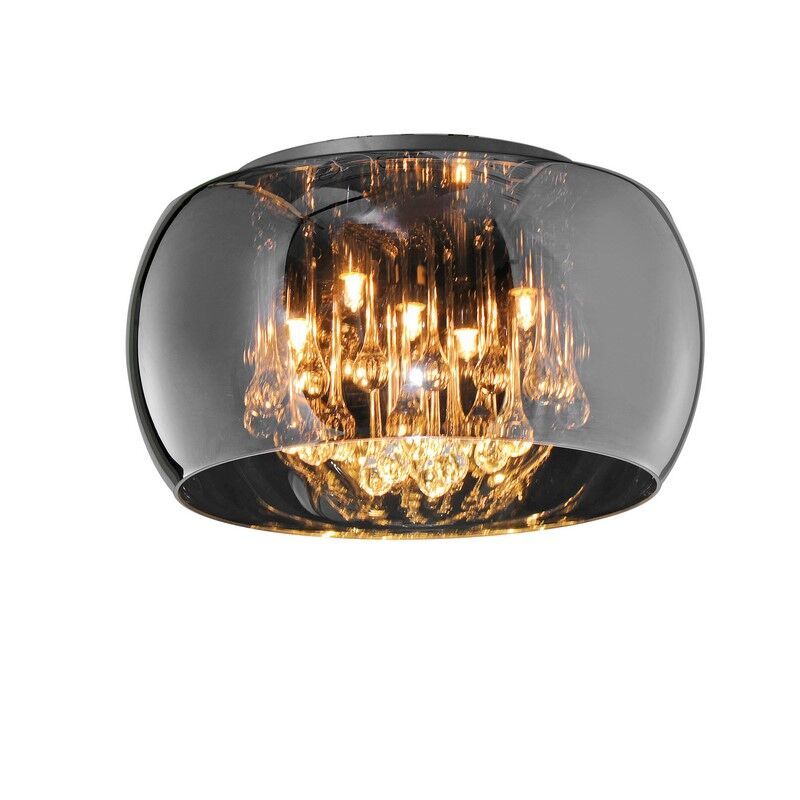 Lampă de tavan modernă crom, Capucine