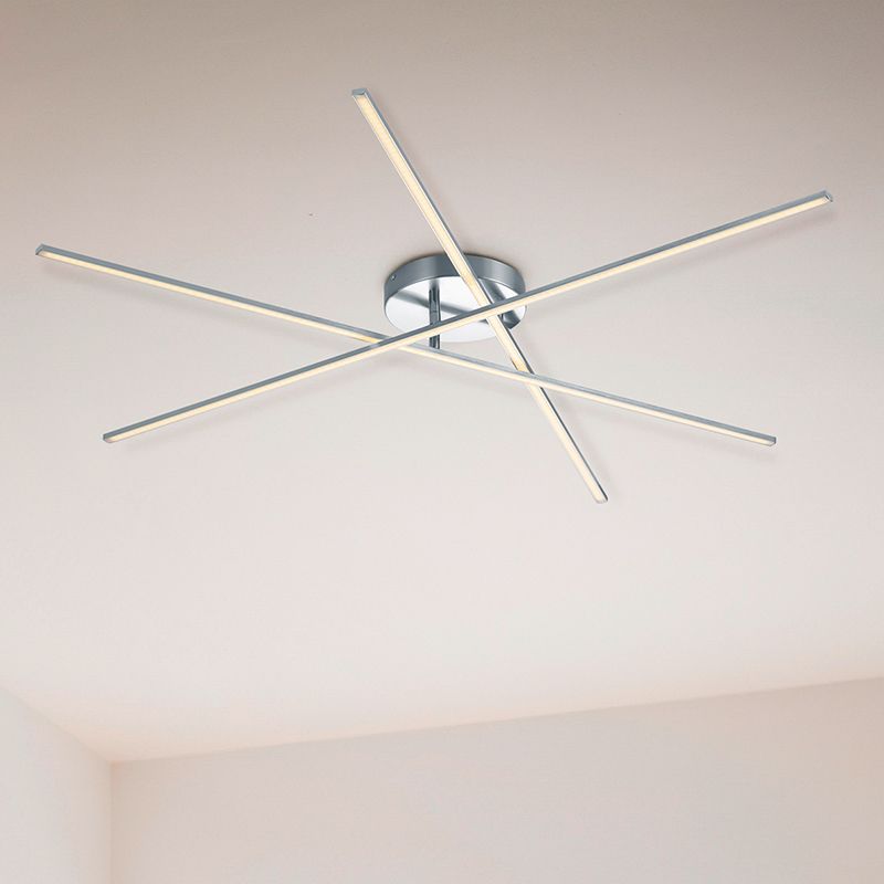 Lampă de tavan design nichel, Gottrup, 8,5W, LED 3000K
