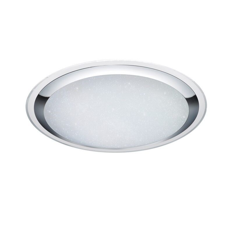Lampă de tavan modernă albă, Romain, 95W, LED reglabil de la alb cald la alb rece, con telecomando