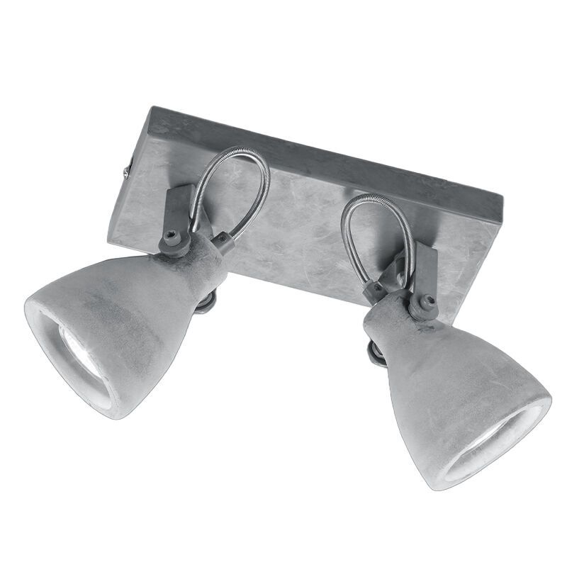 Spot LED de tavan din beton gri, Lamija