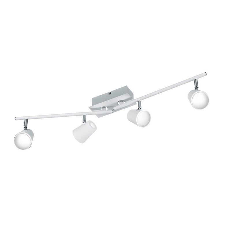 Spot LED de tavan alb din sticlă, Laysha, 6W, LED 3000K
