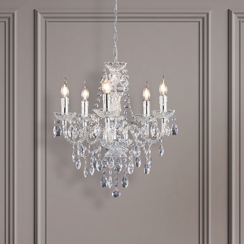 Candelabru clasic crom, Pedra