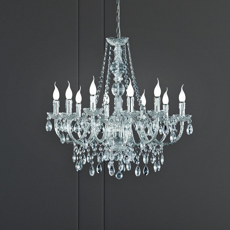 Candelabru clasic transparent, Pedra