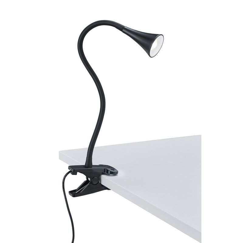 Spot cu clemă negru din plastic, Yelaisa, 3W, LED 3000K, con întrerupător Spot cu clemă negru din plastic, Yelaisa, 3W, LED 3000K, con întrerupător