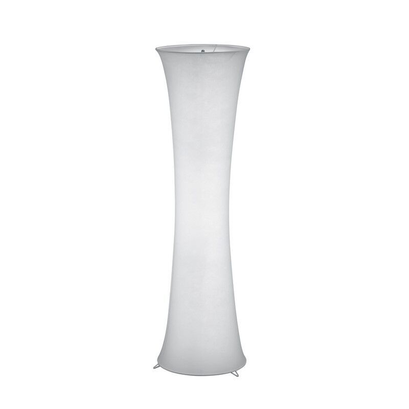 Lampadar alb din metal, Vivy, con întrerupător