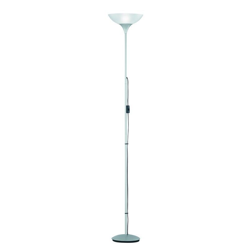 Lampadar gri din plastic, Willem, con întrerupător