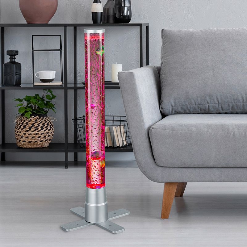 Lampă de masă copii modernă argintie, Nautica, 2,4W, LED 3000K, con întrerupător