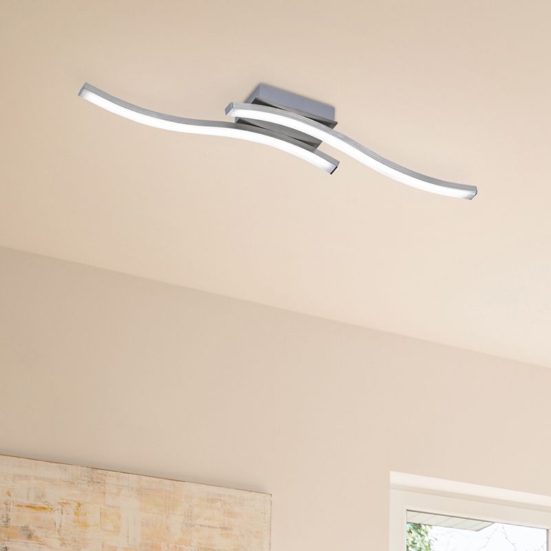 Lampă de tavan design nichel, Go, 5W, LED 3000K