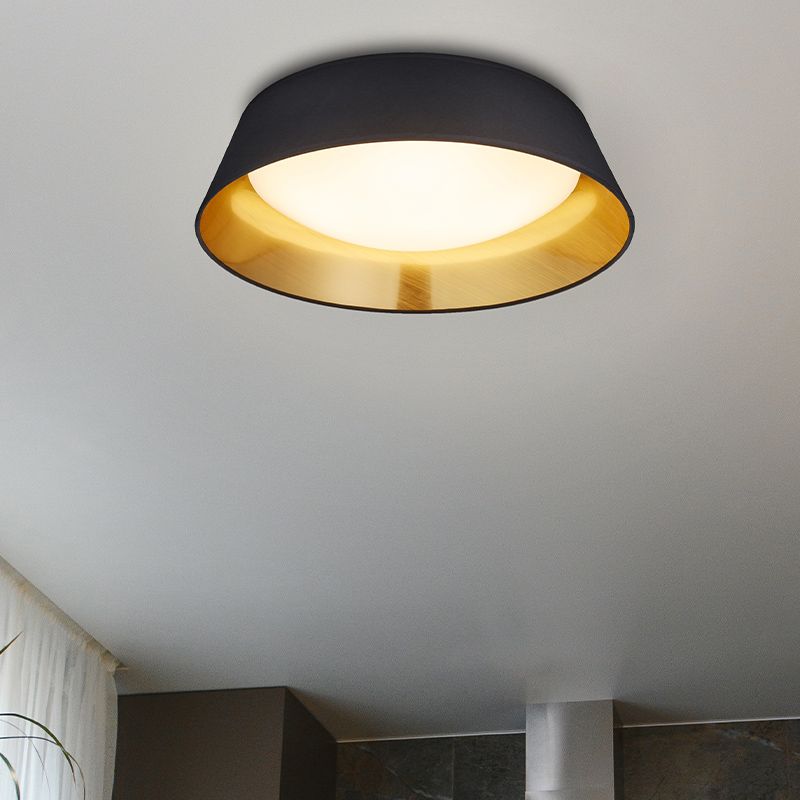 Lampă de tavan modernă neagră, Gjern, 18W, LED 3000K