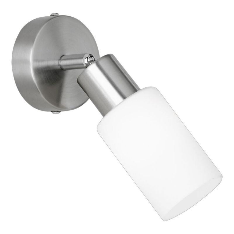 Spot LED de tavan nichel din sticlă, Fochville