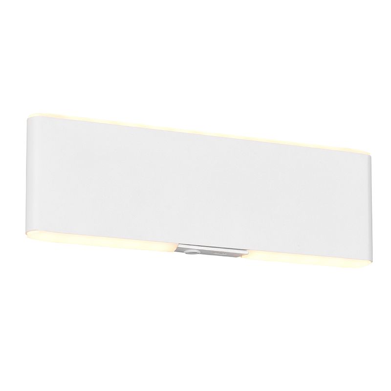 Aplică de perete up down modernă albă, Zwier, 2W, LED reglabil de la alb cald la alb rece, con întrerupător