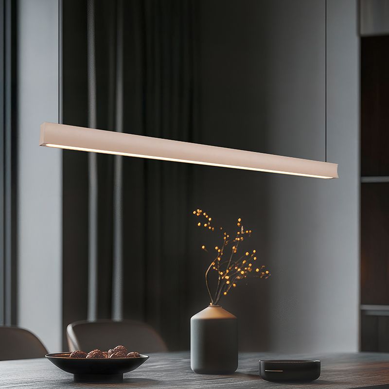 Lustră modernă bej, Wishal, 29W, LED white switch, dimmabil în 3 trepte