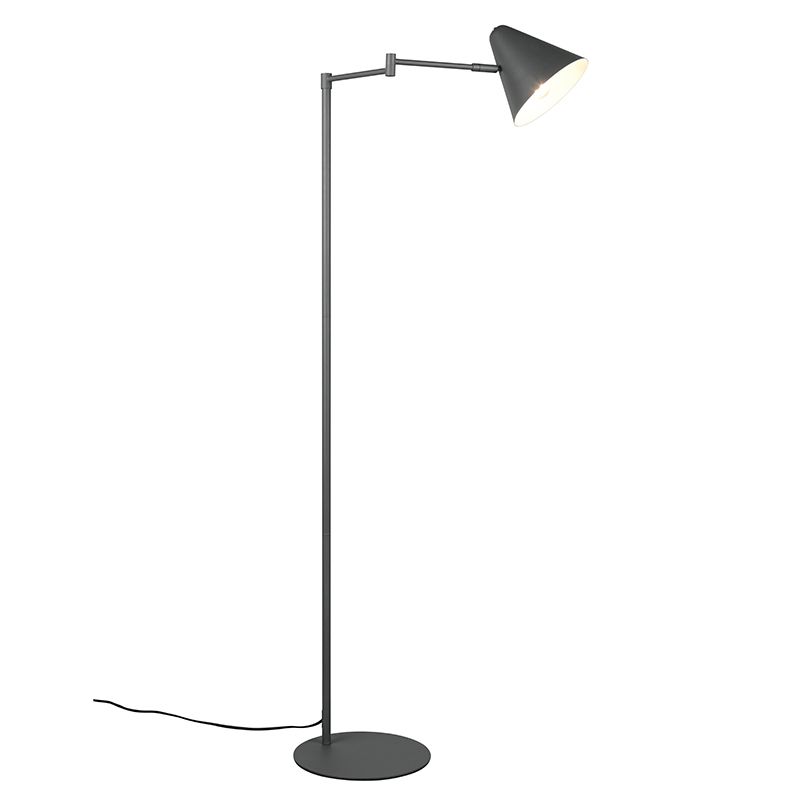 Lampadar modern antracit, Jille, con întrerupător