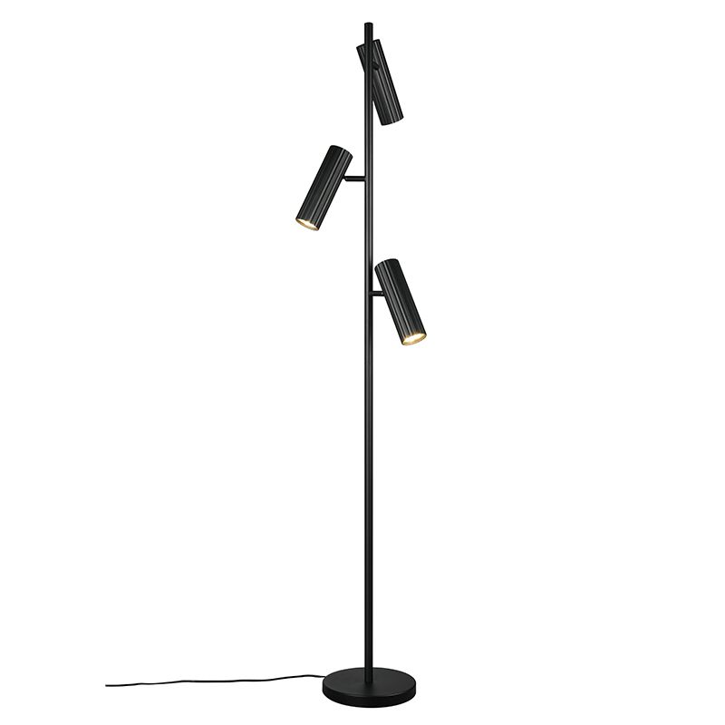 Lampadar modern negru, Sieb, con întrerupător