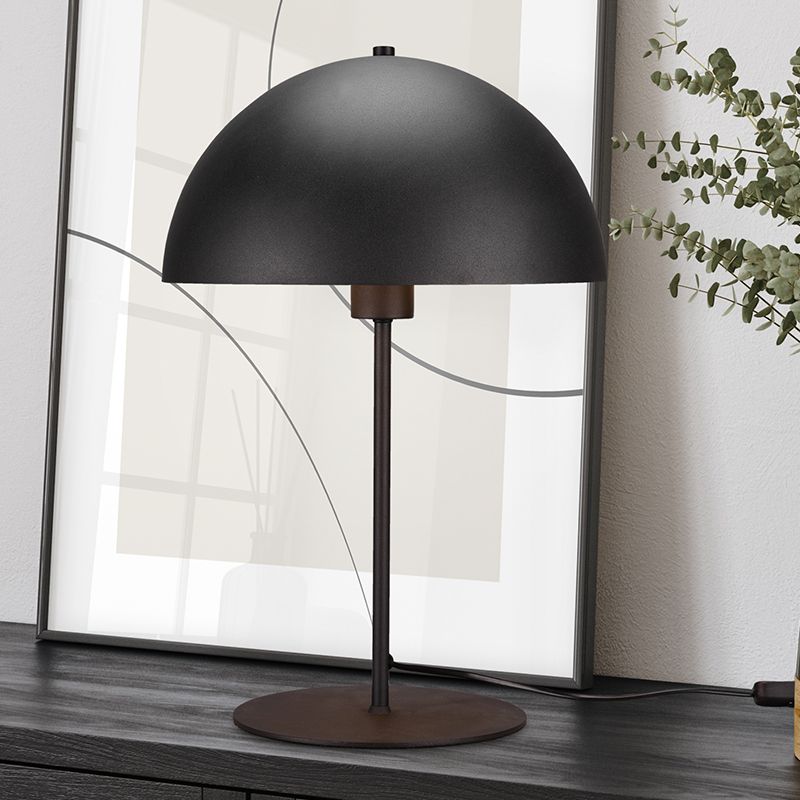 Lampă de masă modernă neagră, Fransisca, con întrerupător Lampă de masă modernă neagră, Fransisca, con întrerupător