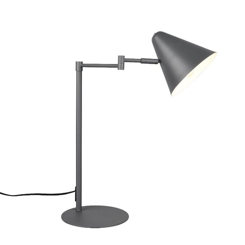 Lampă de birou modernă antracit, Jille, con întrerupător