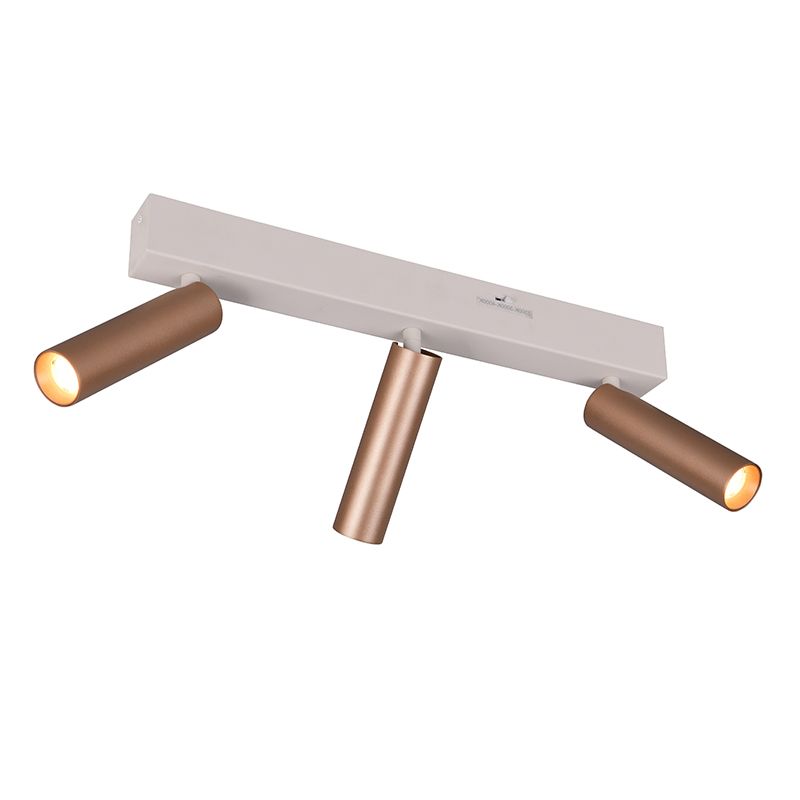 Spot LED de tavan modern maro, Smail, 5,5W, LED white switch, dimmabil în 3 trepte