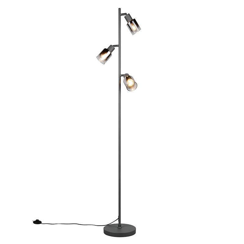 Lampadar modern antracit, Constantijn, con întrerupător Lampadar modern antracit, Constantijn, con întrerupător