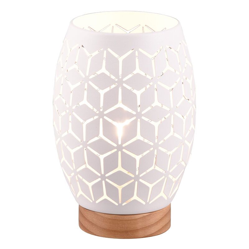 Lampă de masă modernă albă, Delana