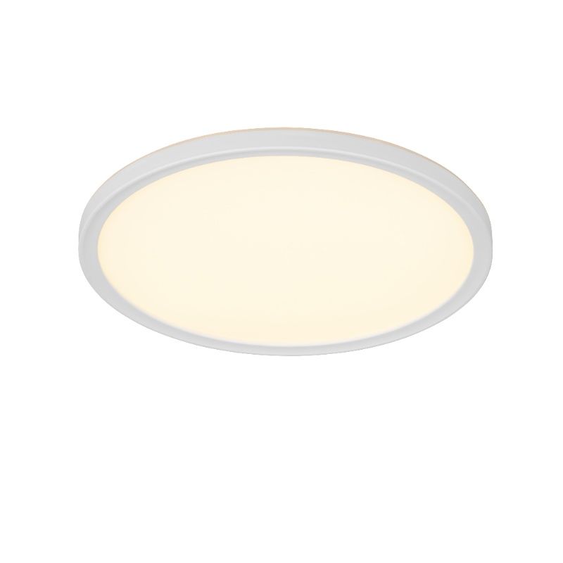 Lampă de tavan modernă albă, Jeltje, 18W, LED reglabil de la alb cald la alb rece, con telecomando