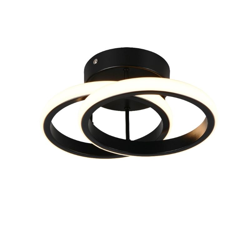 Plafonieră design neagră, Yasser, 7W, LED 3000K