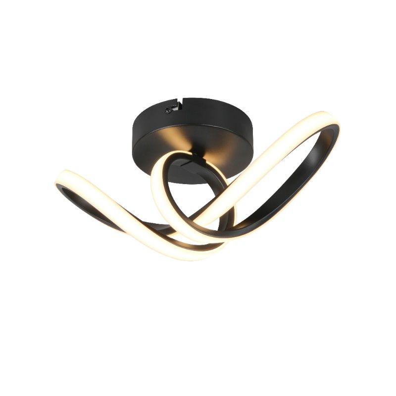 Plafonieră design neagră, Wiard, 7W, LED 3000K