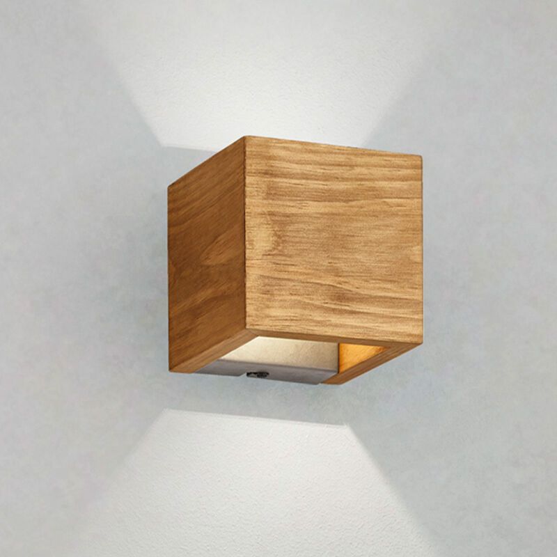 Aplică de perete up down vintage maro, Deka, 4W, LED 3000K