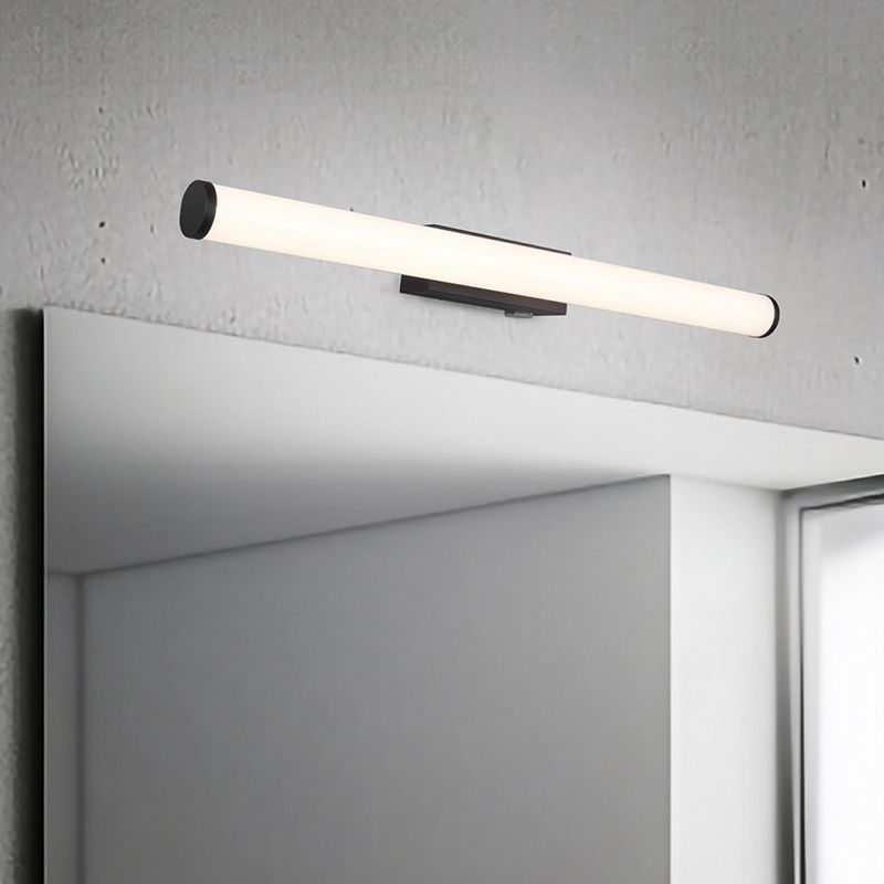 Lampă cu senzor modernă neagră, Staby, 6,5W, LED 3000K, IP44
